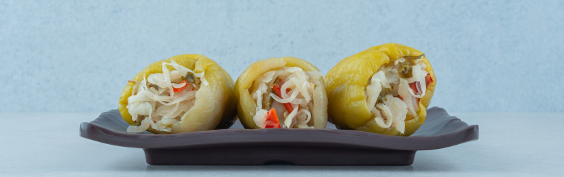 Juicy filling in rolls